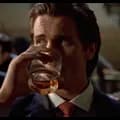 Patrick Bateman Drinking